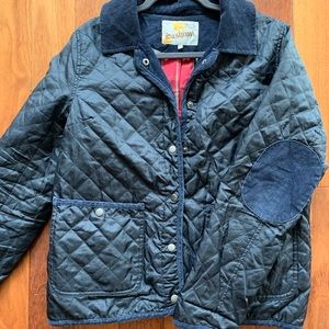 Sashimi Navy Quilted Barn Coat